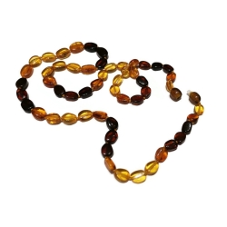 Naszyjnik z naturalnych  bursztynów