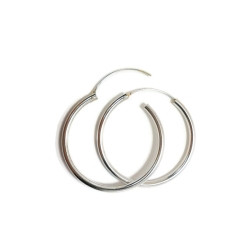 Srebrne kolczyki koła