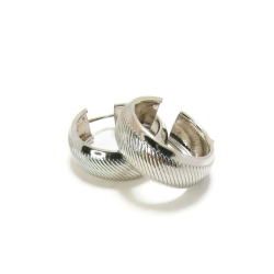 Srebrne kolczyki oponki