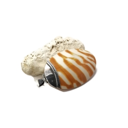 Owalny wisior - muszla