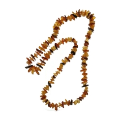 Naszyjnik z wielokolorowego bursztynu