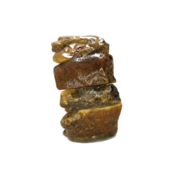 Bransoletka z naturalnego bursztynu na gumce