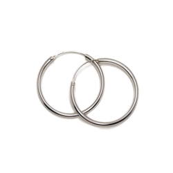 Srebrne kolczyki koła