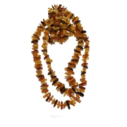 Naszyjnik z wielokolorowego bursztynu