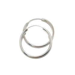 Srebrne kolczyki koła