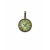Srebrna zawieszka z kolorowym rysunkiem w szkle