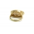 Złoty ażurowy pierścionek
