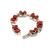 Bransoletka srebrna z czerwonym koralem
