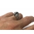 Srebrny pierścionek z cyrkoniami KULKA