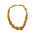 Naszyjnik z żółtymi bryłkami bursztynu