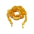 Naszyjnik z żółtymi bryłkami bursztynu